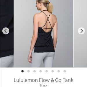 Lululemon Flow & Go Tank sz 8